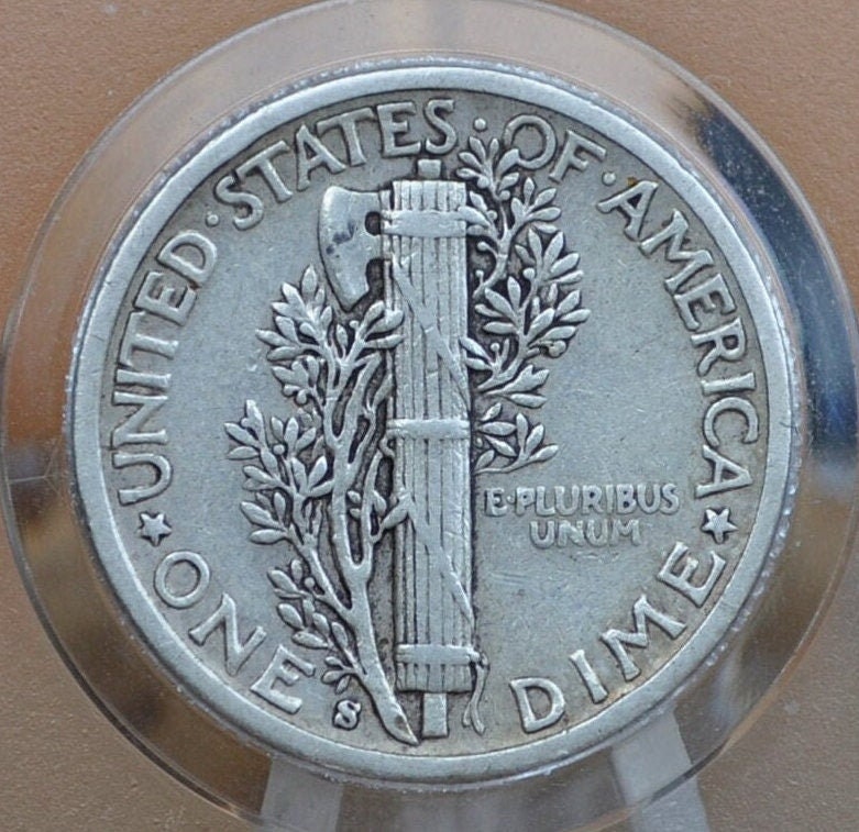 1941-S Mercury Silver Dime - XF-AU (Extremely Fine to About Uncirculated) 1941 S Dime 1941S Silver Dime 1941 Mercury Dime San Francisco Mint