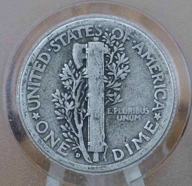 1928-D Mercury Silver Dime - Choose by Grade / Condition - Denver Mint - 1928 D Mercury Dime - Silver Dime 1928 D - Good Date