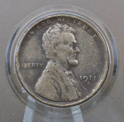 1911-S Wheat Penny - Choose By Grade - G - F (Good To Fine) - 1911 S Wheat Ear Cent - Denver Mint - Better Date & Mint 1911 S Lincoln Cent