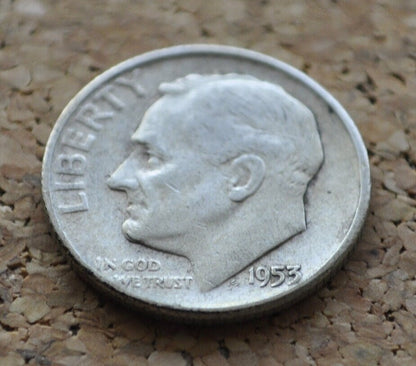 1953 Roosevelt Silver Dime PDS - Choose by Mint and Grade - 1953 S Silver Dime 1953 D - Philadelphia, Denver, San Francisco Mints