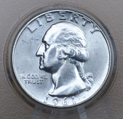 1961 Washington Silver Quarters P&D Mints - 1961 Silver Quarter - Philadelphia and Denver Mints - 1961-D Quarter Silver 1961P Quarter
