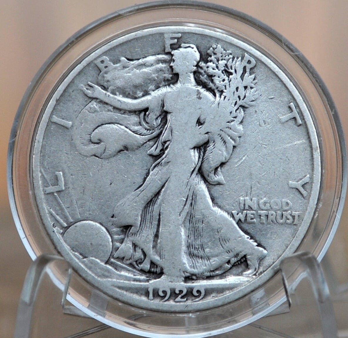 1929-S Walking Liberty Silver Half Dollar - VG-F (Very Good to Fine) - 1929S Half Dollar / 1929 S WLH - Better Date