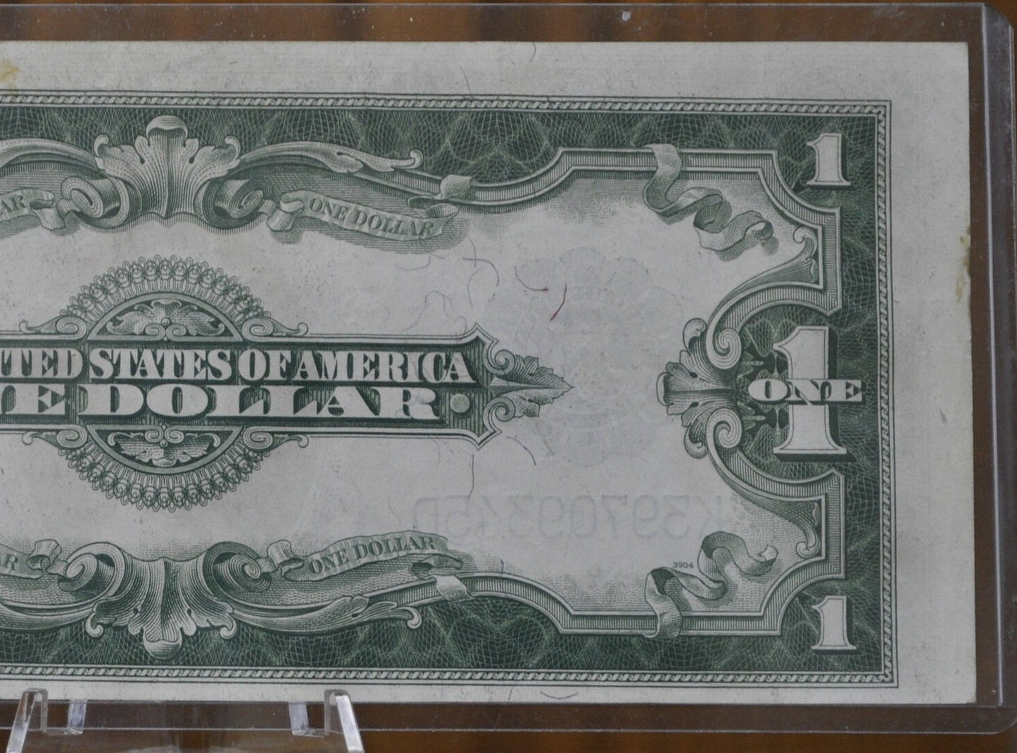 1923 Silver Certificate Horseblanket Note 1 Dollar Bill - AU (About Uncirculated) - Crisp, Clean, Blue Seal - 1923 Silver Cert - Fr.237