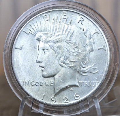 1926 Peace Silver Dollar - XF-AU Choose by Grade - Philadelphia Mint - 1926 P Silver Dollar 1926 P Peace Dollar, Better Date