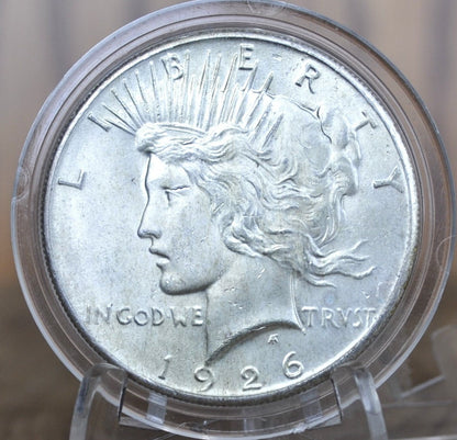 1926 Peace Silver Dollar - Choose By Grade - Philadelphia Mint - 1926 P Silver Dollar 1926 P Peace Dollar, Better Date