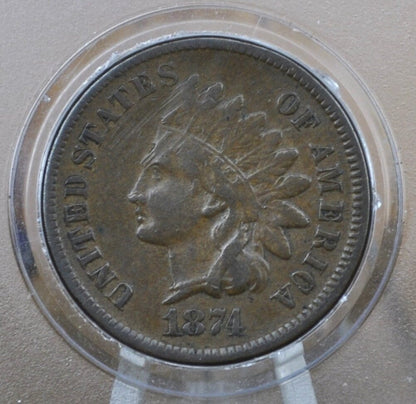 1874 Indian Head Penny - Choose by Condition / Grade - Great Date; perfect for collections- 1874 Cent