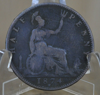 Uk Half Pennies - Choose By Date - Great Britain Half Penny 1800s, 1910'S 20'S 30S 40'S 50'S 60'S Halfpenny, Ha'penny Uk Coins