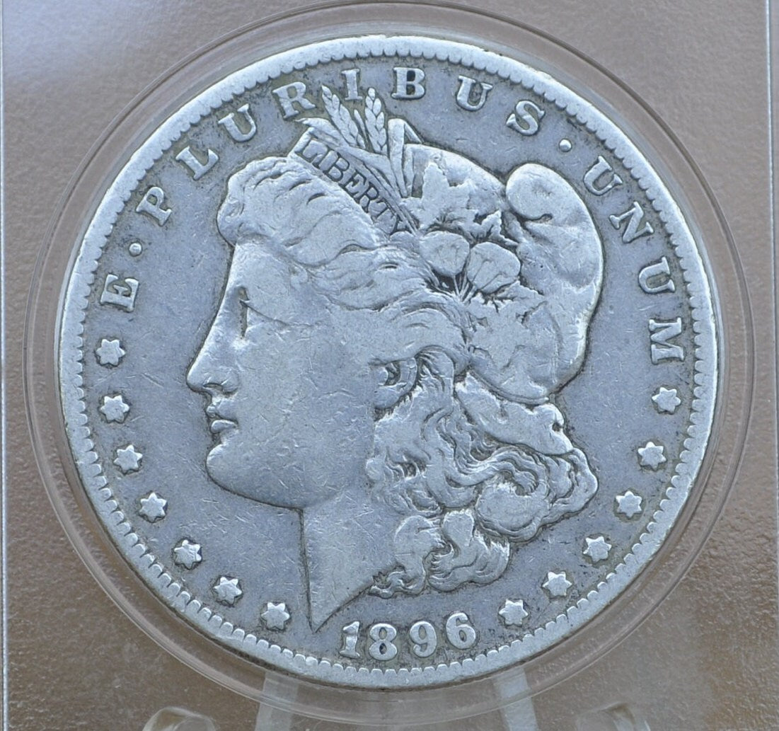 1896 Morgan Silver Dollar - Choose by Grade - Beautiful Coin - Philadelphia Mint - 1896P Morgan Dollar - 1896 P Morgan Silver- Good Date