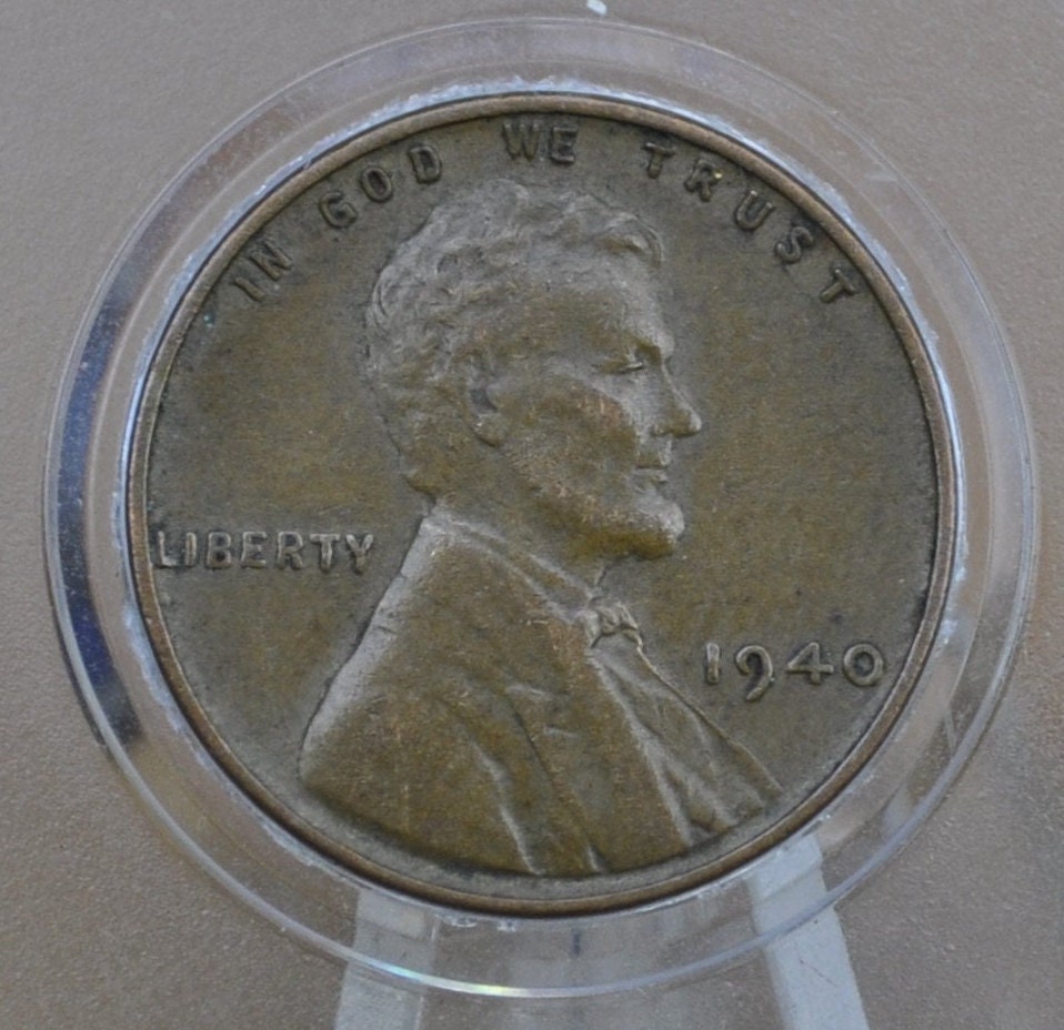 1940 P,D,S Wheat Pennies - XF/AU Grade / Condition - Philly, Denver, San Fran Mints - Wheat Back Cent 1940 D Wheat Ear Lincoln Cent 1940 S