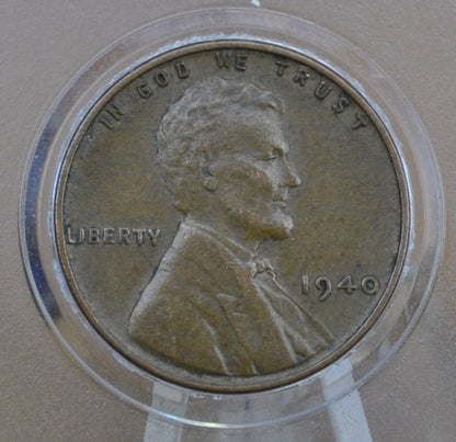 1940 P,D,S Wheat Pennies - XF/AU Grade / Condition - Philly, Denver, San Fran Mints - Wheat Back Cent 1940 D Wheat Ear Lincoln Cent 1940 S