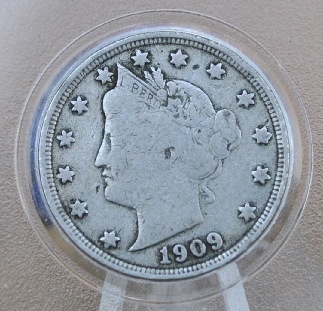 1909 Liberty Head Nickel - 1909 V Nickel - 1909 P Nickel - Choose by Grade