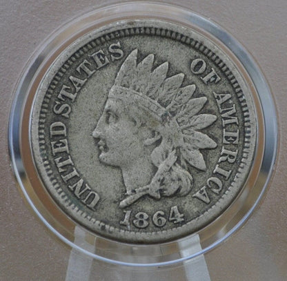 1864 Cupronickel Indian Head Penny - Choose by Grade - Good Early Date - Civil War Era - 1864 Copper Nickel Variety 1864