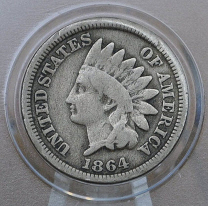 1864 Cupronickel Indian Head Penny - Choose by Grade - Good Early Date - Civil War Era - 1864 Copper Nickel Variety 1864