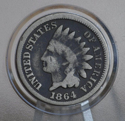 1864 Cupronickel Indian Head Penny - Choose by Grade - Good Early Date - Civil War Era - 1864 Copper Nickel Variety 1864
