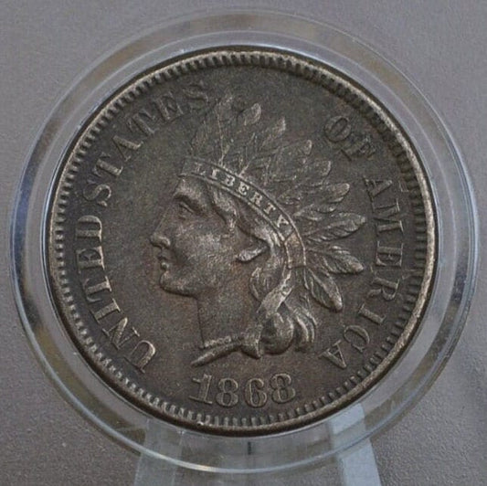 1868 Indian Head Penny - Choose by Grade / Condition, Choose by Grade - Rarer Date - Civil War Era Coin - 1868 Cent