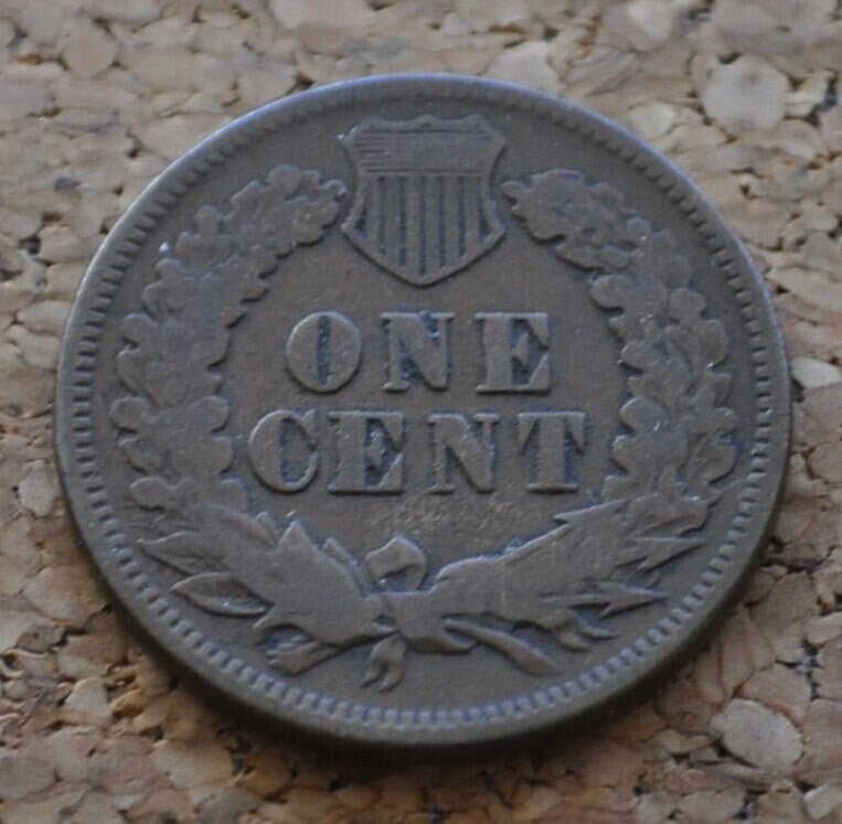 1874 Indian Head Penny - VG-XF (Fine to Extremely Fine) Condition / Grade - Choose by Grade - Great Date; perfect for collections- 1874 Cent