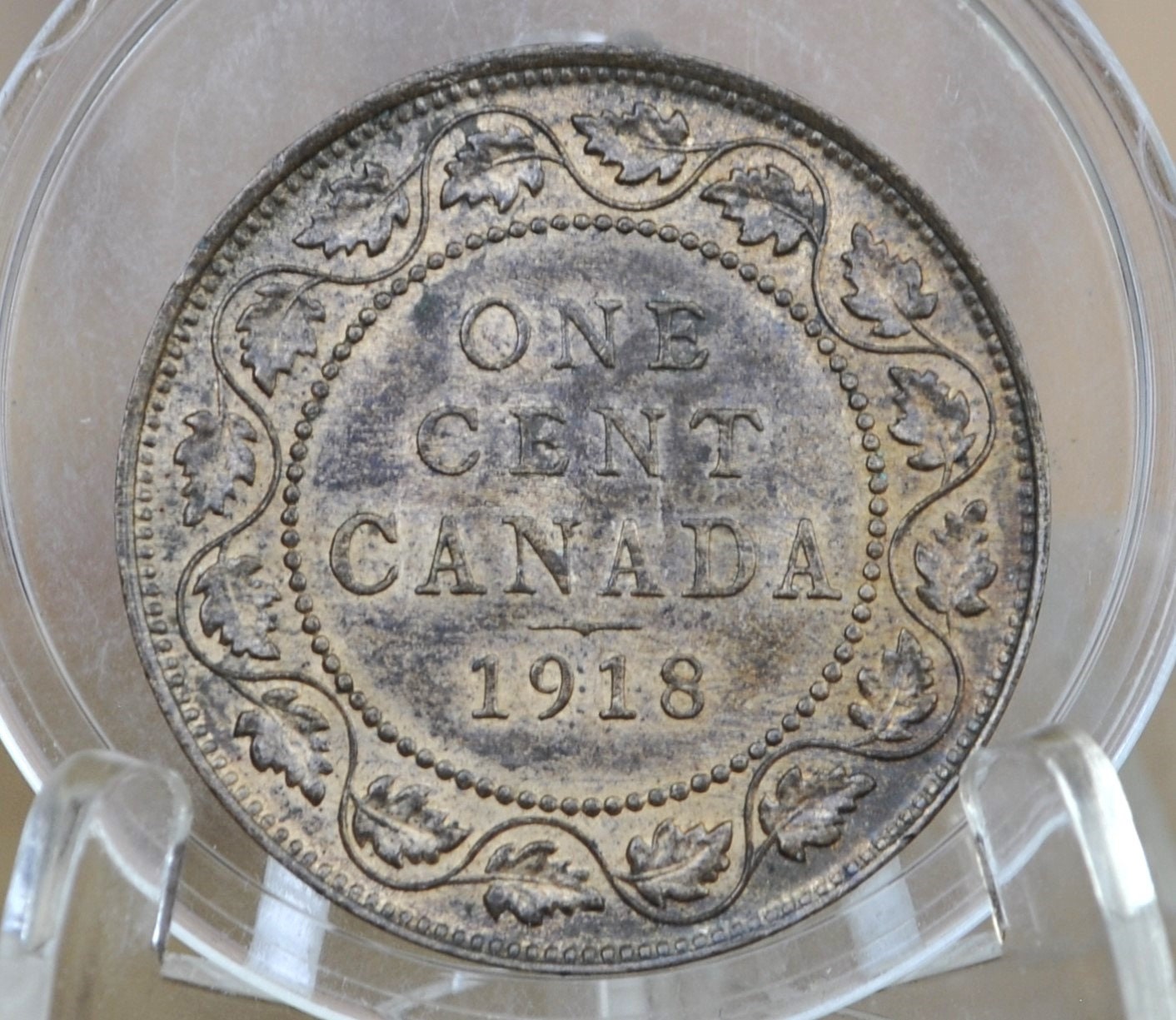 1918 Canadian Large Cent - VF-XF (Very to Extra Fine) Grade / Condition - One Cent Canada 1918 Large Cent - Great For Collection or Jewelry