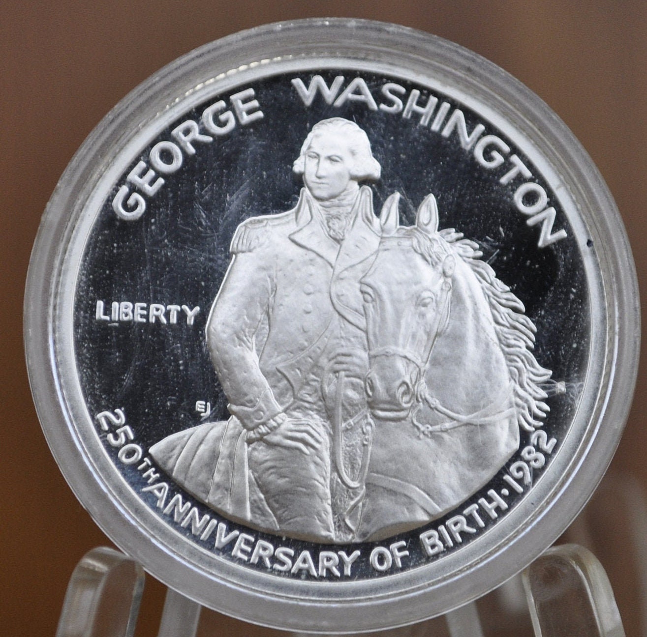 1982 George Washington Silver Commemorative Half Dollar - Proof, BU - P&D Mints - 1982 D Washington Half 1982 S - 250th Anniversary of Birth