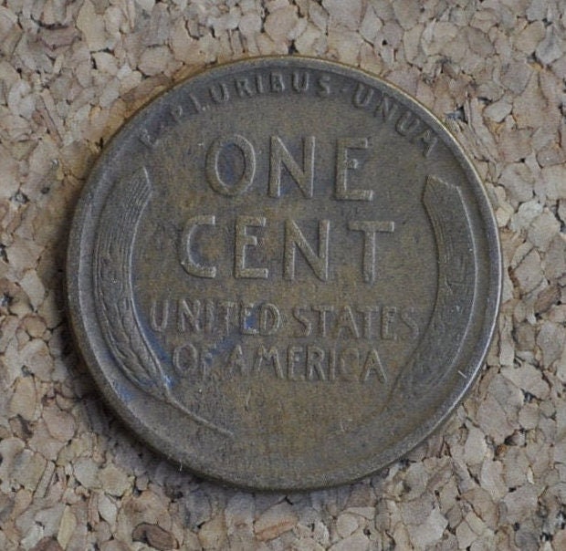 1924-S Wheat Penny - F To Vf (Fine To Very Fine) Grade / Condition - San Francisco Mint - 1924 S Wheat Ear Cent