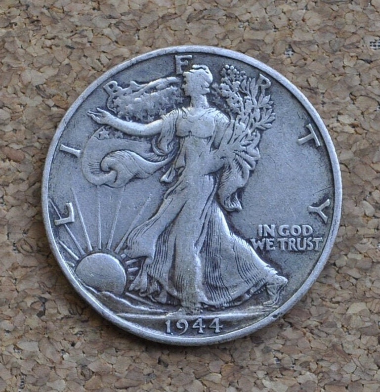 1944-S Walking Liberty Half Dollar - Choose by Grade - San Francisco Mint - WWII Era Coin - Silver Half Dollar - 1944S Half