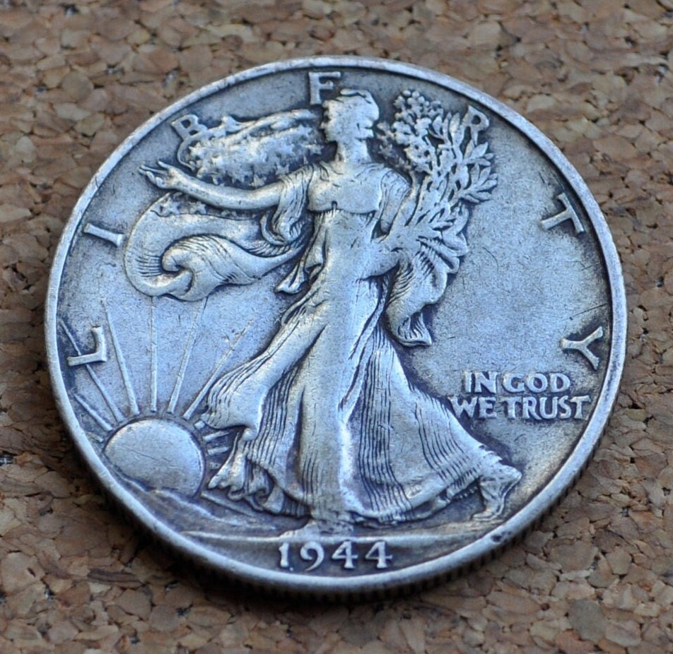 1944-S Walking Liberty Half Dollar - Choose by Grade - San Francisco Mint - WWII Era Coin - Silver Half Dollar - 1944S Half