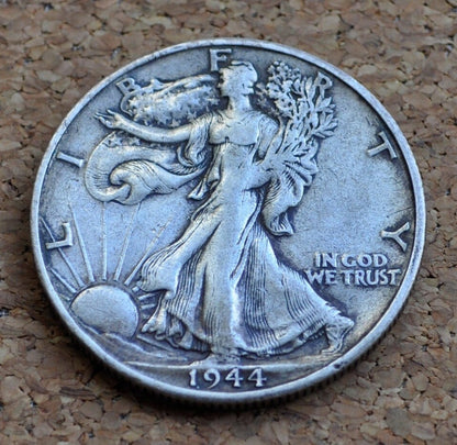 1944-S Walking Liberty Half Dollar - Choose by Grade - San Francisco Mint - WWII Era Coin - Silver Half Dollar - 1944S Half