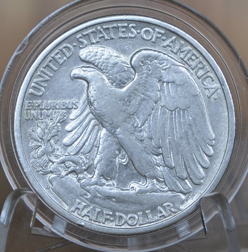 1943-D Walking Liberty Silver Half Dollar - Choose by Grade / Condition - Denver Mint - 1943D, 1943 D WLH