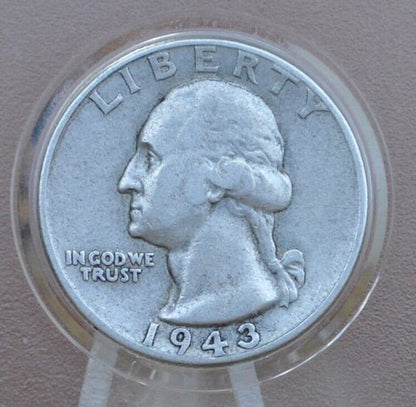 1943 Washington Silver Quarter - VFXF-AU (Very - Extremely Fine to AU) Grades - Philadelphia Mint - 1943 P Silver Quarter 1943