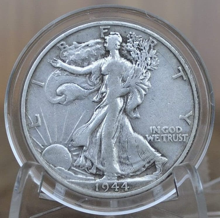 1944-D Walking Liberty Silver Half Dollar - Choose by Grade - Denver Mint - WWII Era Coin - Silver Half Dollar 1944 D WLH