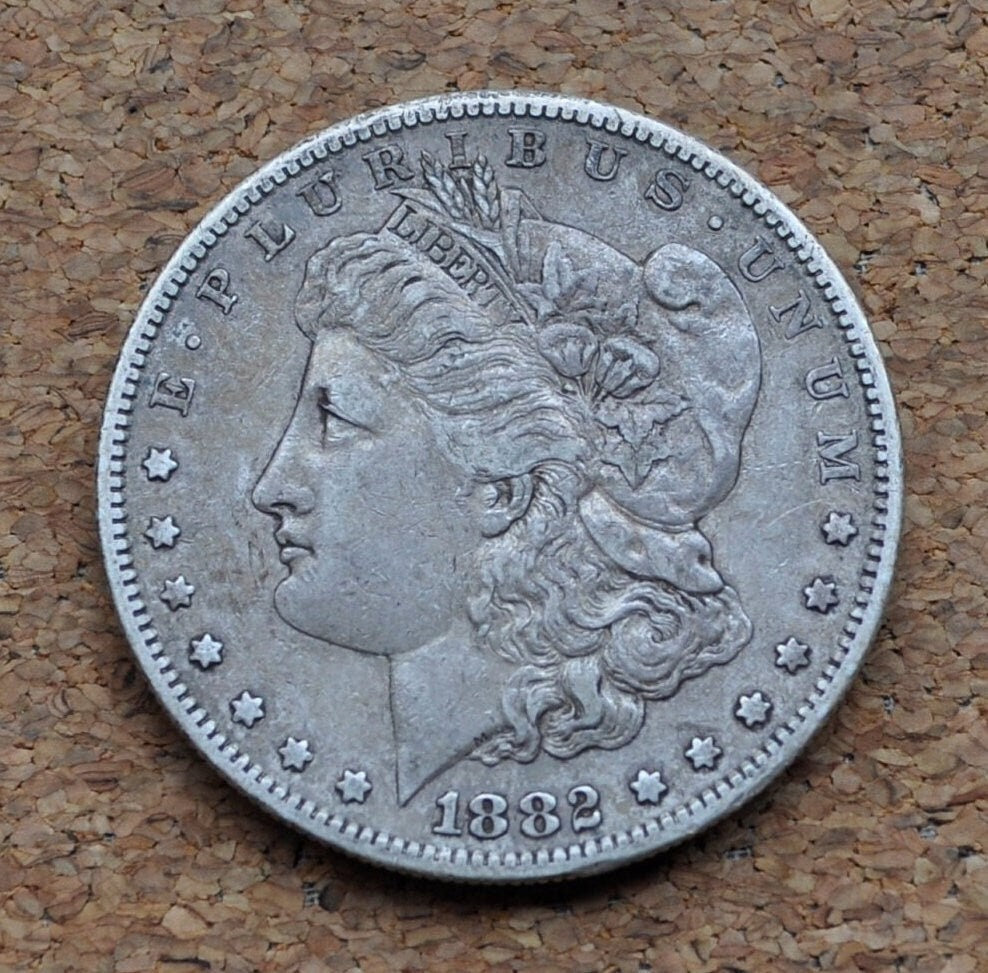 1882 S Morgan Silver Dollar - XF-BU (Extremely Fine to Uncirculated) Choose by Grade - 1882 S Morgan Dollar Silver Dollar 1882 S