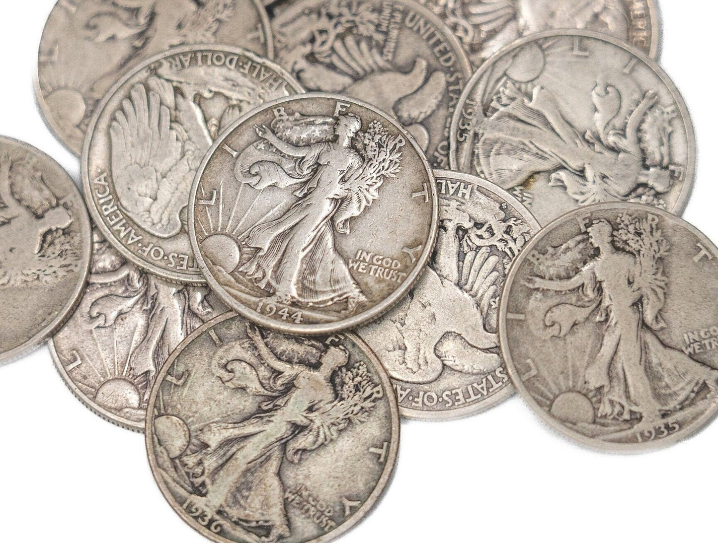 Walking Liberty Half Dollars - Silver Half Dollar - WLH - 1916-1947 - US Silver Half Dollars from the 1910s, 20s, 30s, and 40s