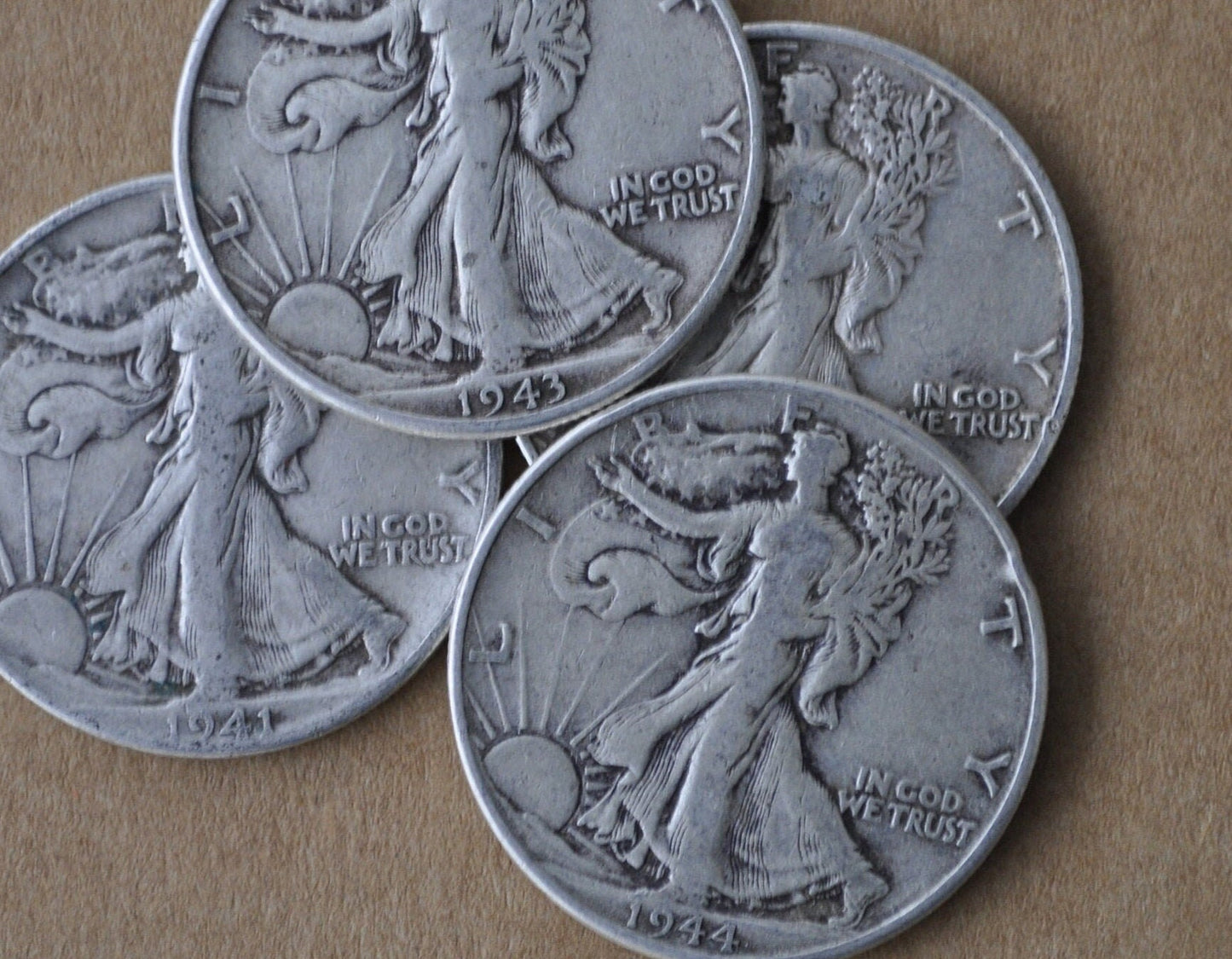 Walking Liberty Half Dollars - Silver Half Dollar - WLH - 1916-1947 - US Silver Half Dollars from the 1910s, 20s, 30s, and 40s