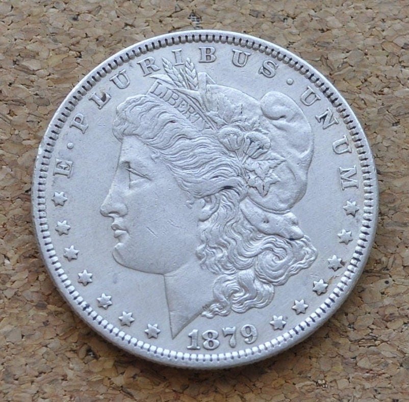 1879 Morgan Silver Dollar - XF-BU (Extremely Fine to Uncirculated, MS60+) Choose by Grade - 1879 P Morgan Dollar 1879-P Silver Dollar