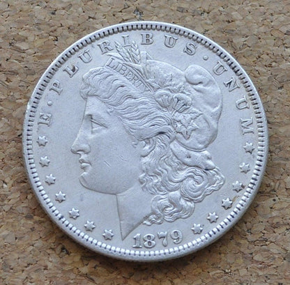 1879 Morgan Silver Dollar - XF-BU (Extremely Fine to Uncirculated, MS60+) Choose by Grade - 1879 P Morgan Dollar 1879-P Silver Dollar