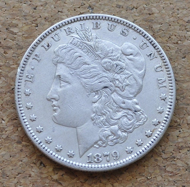 1879 Morgan Silver Dollar - XF-BU (Extremely Fine to Uncirculated, MS60+) Choose by Grade - 1879 P Morgan Dollar 1879-P Silver Dollar