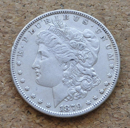 1879 Morgan Silver Dollar - XF-BU (Extremely Fine to Uncirculated, MS60+) Choose by Grade - 1879 P Morgan Dollar 1879-P Silver Dollar