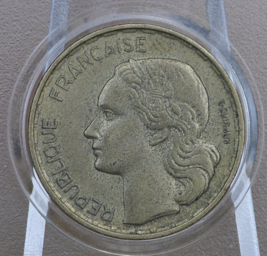 1950&#39;s 20 Franc French Coin- Pre-Euro -20 Franc-BEAUTIFUL Condition- Choose by year- Great for Collections, Cosplay and Jewelry