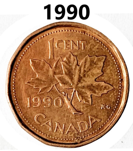 Canadian Pennies - Choose Date & Quantity - 1990 to 2003 - Excellent Condition - Canada
