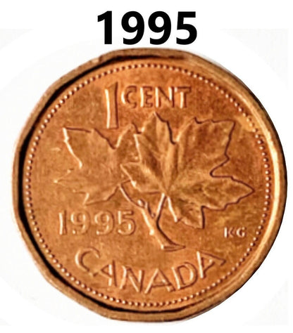 Canadian Pennies - Choose Date & Quantity - 1990 to 2003 - Excellent Condition - Canada