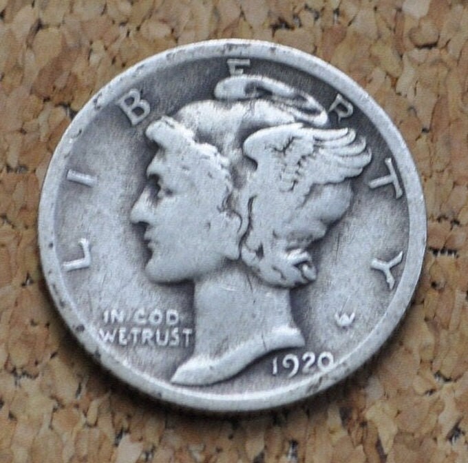 1920 Mercury Silver Dime P,D,S - Choose by Grade / Condition & Mint Mark - Philly, Denver, San Fran - 1920 S Winged Liberty Head Dime 1920 D