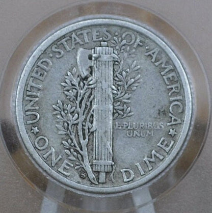 1917-S Mercury Silver Dime - Choose by Grade - San Francisco Mint - 1917 S Winged Liberty Head Dime - Silver US Dime 1917 S Mercury