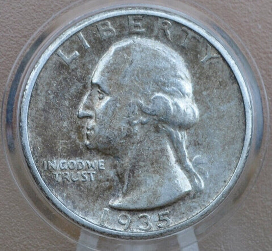 1935-S Washington Quarter - VG-XF (Very Good to Extremely Fine) Grade; choose by grade - San Francisco Mint - 1935 S Washington Quarter