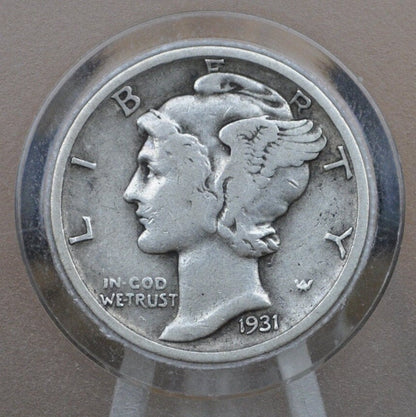 1931-S Mercury Silver Dime - G-VF (Very Fine) Grades; Choose by Grade - San Francisco Mint - Better Date - 1931 S Winged Liberty Head Dime