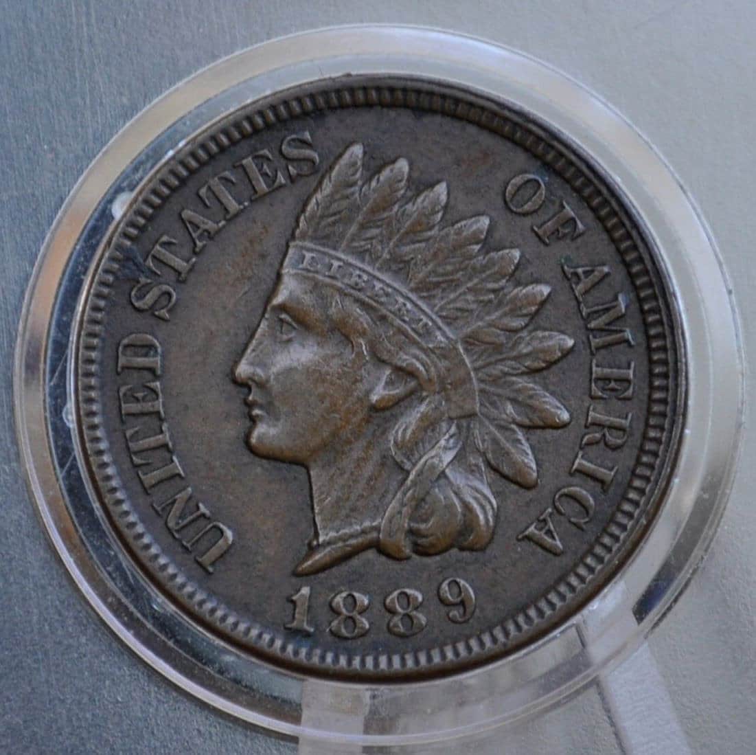 1889 Indian Head Penny - Choose by Grade / Condition, G-XF (Good to Extremely Fine) - 1889 Indian Head Cent - US One Penny 1889