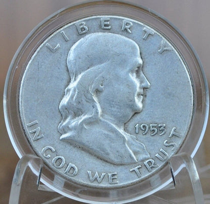 1953 Franklin Half Dollar- Choose by Grade - Philadelphia Mint - 1953P Silver Half Dollar - Benjamin Franklin Half Dollar 1953 P