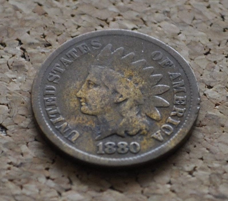 1880 Indian Head Penny - Choose by Grade / Condition - Great Date - Indian Head Cent 1880