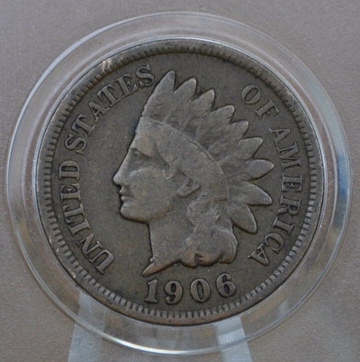 1906 Indian Head Penny - Choose by Grade / Condition - Great Detail - 1906 Indian Head Cent - Cent 1906 Penny