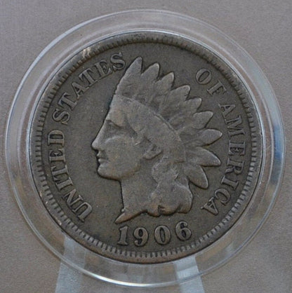 1906 Indian Head Penny - Choose by Grade / Condition - Great Detail - 1906 Indian Head Cent - Cent 1906 Penny