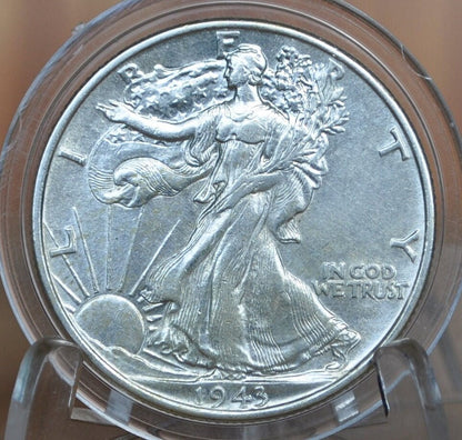 1943 Walking Liberty Silver Half Dollar - Choose by Grade VF-BU (Very Fine to Uncirculated) -Philadelphia Mint- 1943 P Walking Liberty
