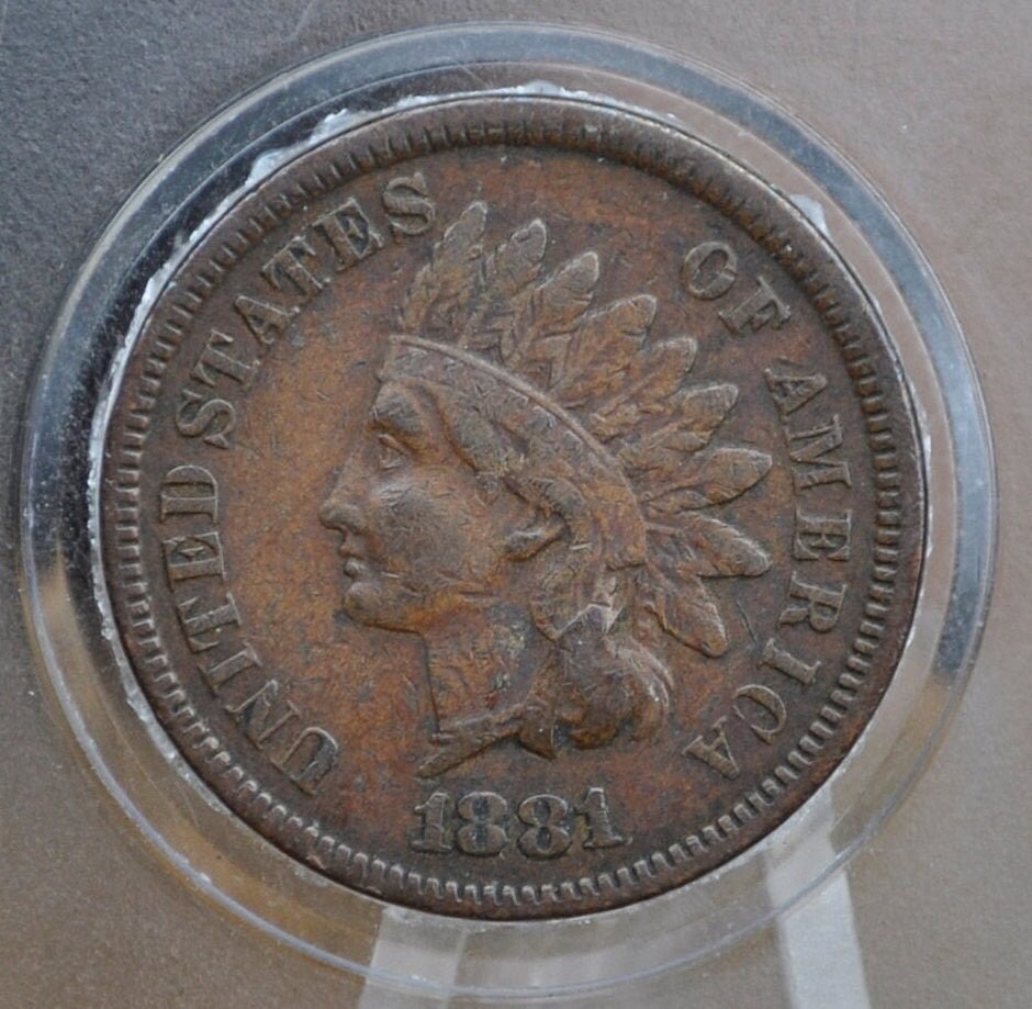 1881 Indian Head Penny - Choose by Grade / Condition - Great Date - Great Detail - 1881 Indian Cent
